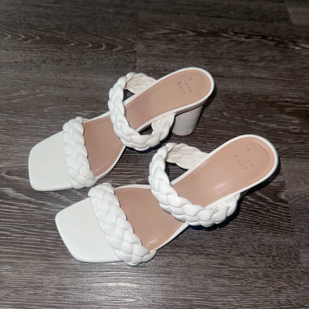 Target White Heels *Size 9 1/2